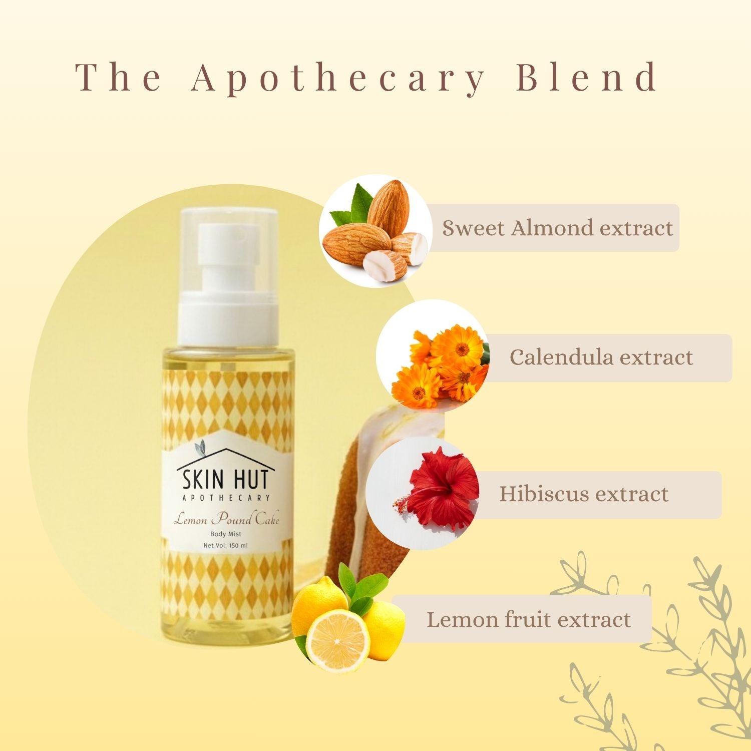 Lemon pound cake Bodycare Trio