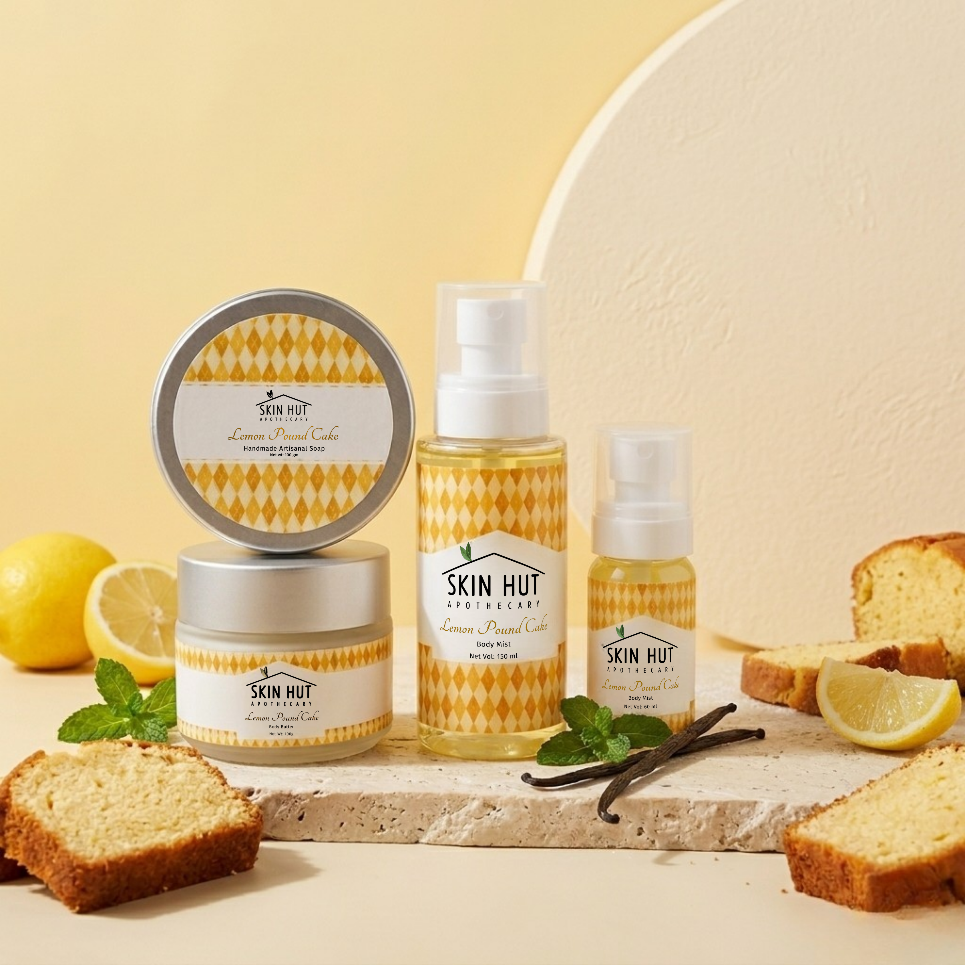 Lemon pound cake Bodycare Trio