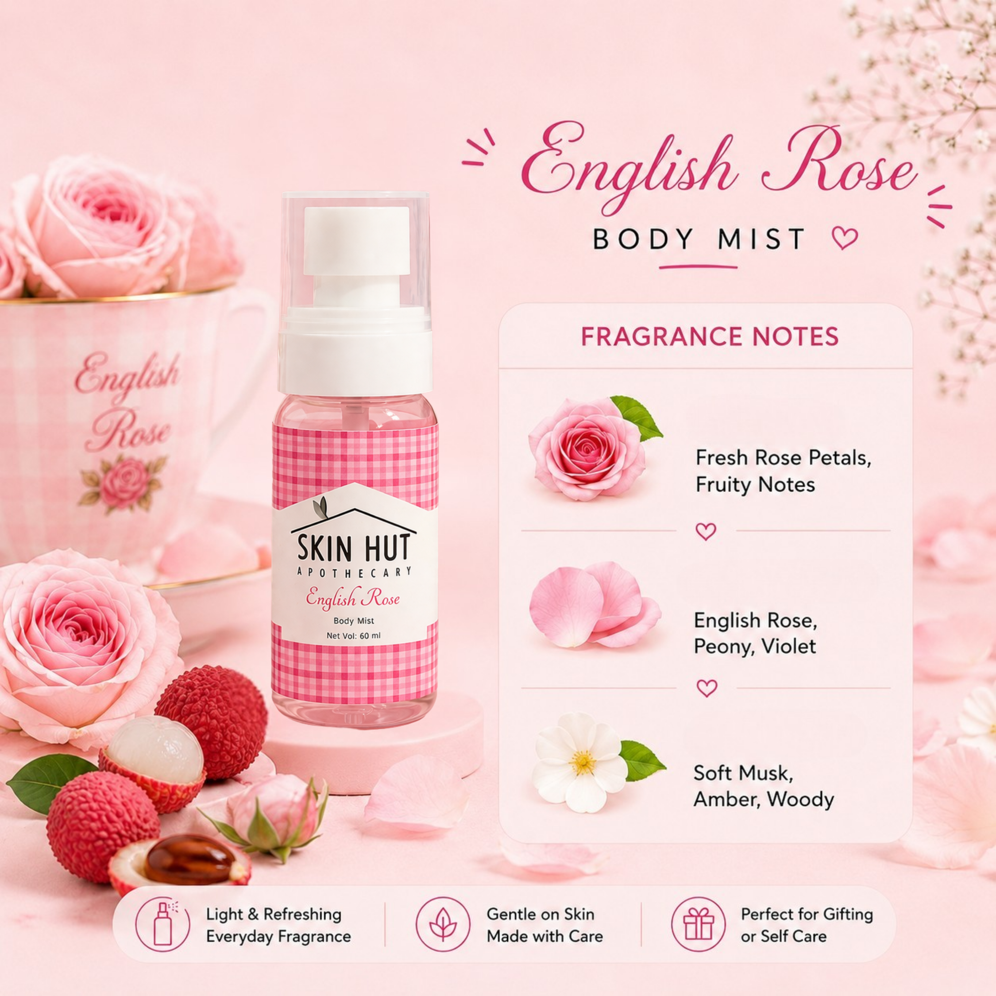Body Mist Mini Pack of 4